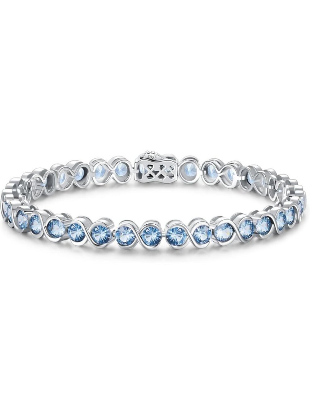Stunning Round Cut Birthstone Tennis Bracelet for Women - Elegant & Sparkling